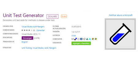 Unit Test Extension para Visual Studio llega a Release Candidate