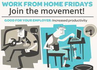 Trabajar desde casa los viernes: ¡Únete al movimiento! [Infografía]