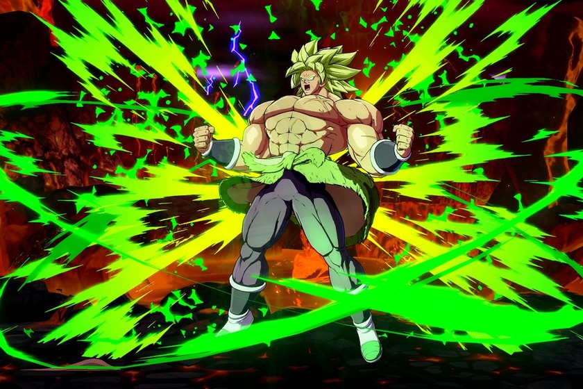 Broly (DBS) desata su abrumador poder en su primer set de imágenes de Dragon Ball FighterZ