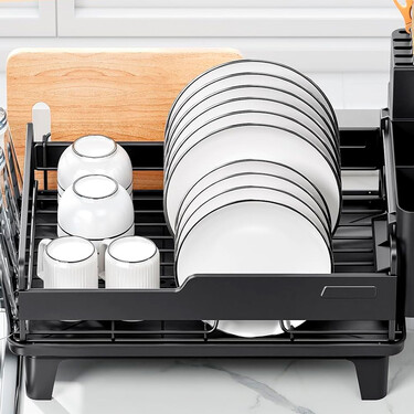 El accesorio barato ideal para dejar a secar la vajilla, vasos y utensilios, manteniendo la encimera siempre seca