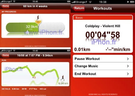Nike+ para iPhone