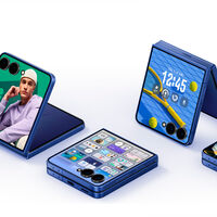 Bonito celular plegable con inteligencia artificial y resistente al agua. Tiene acabados premium  