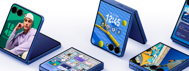 Bonito celular plegable con inteligencia artificial y resistente al agua. Tiene acabados premium  