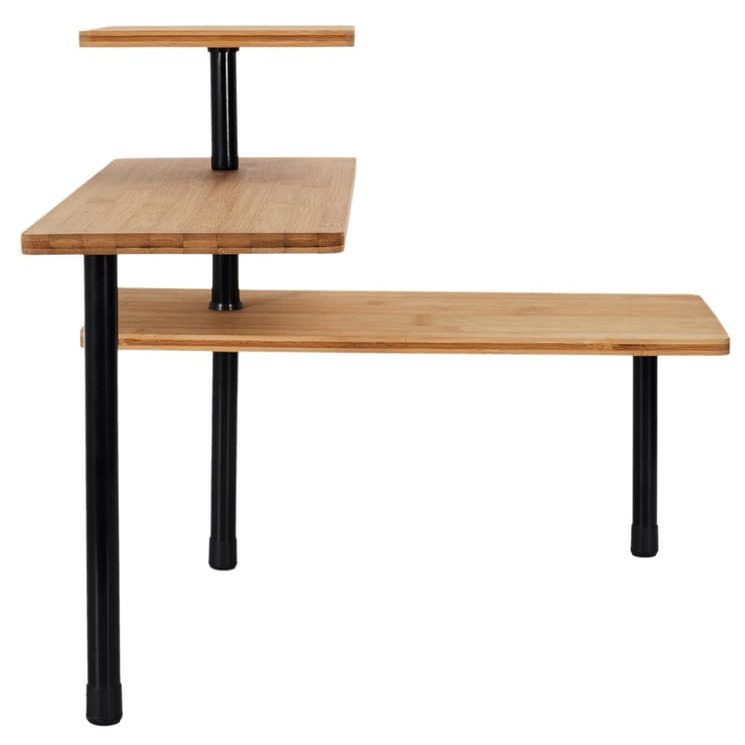  Estantería esquina organizadora a 3 niveles madera 