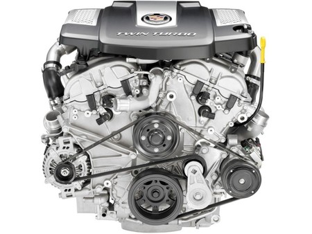 Motor Twin Turbo V8 3.6L Cadillac
