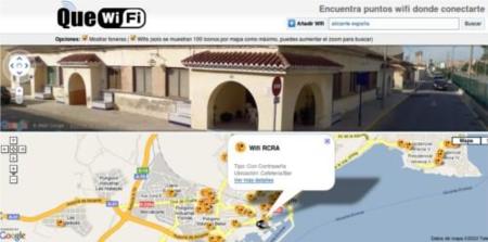 QueWifi, mapa colaborativo para encontrar puntos Wifi públicos