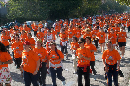 La carrera de la mujer, todo un evento de masas.