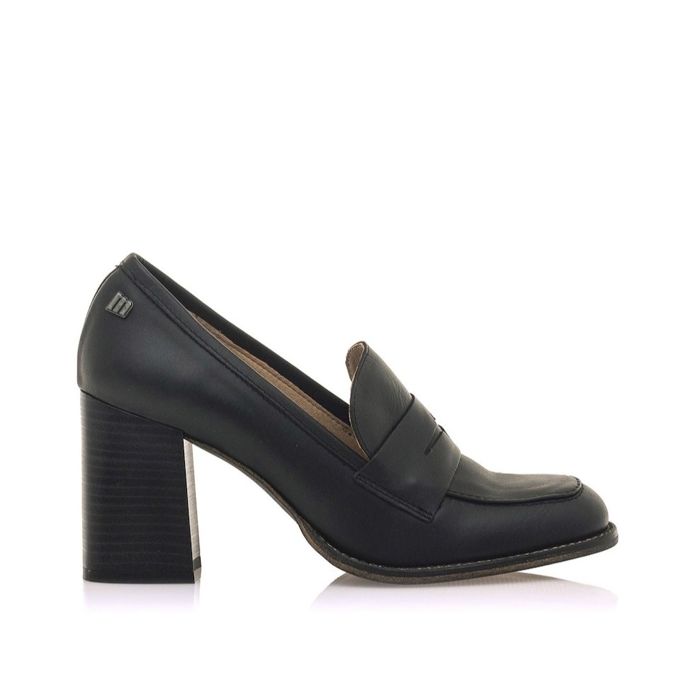 Mustang
Mocasines de mujer con tacón en piel o serraje