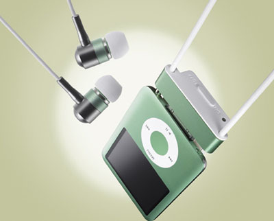 Radius radStrap con cancelación de ruido para iPod nano
