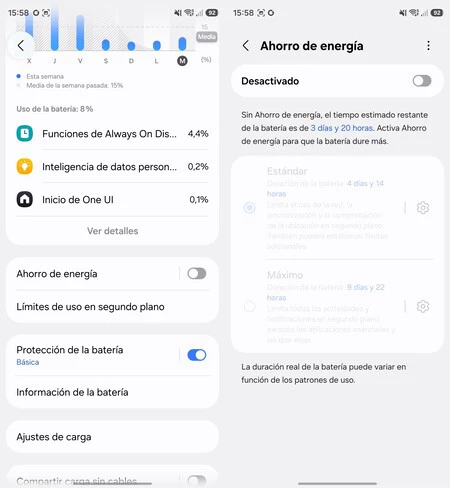 Ahorro Desactivado