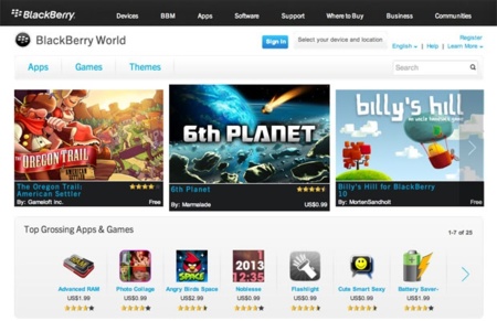 BlackBerry World, la tienda de Blackberry 10, detalla sus ofertas de audio y vídeo para atraer a los usuarios