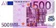 Ahí están los billetes de €500