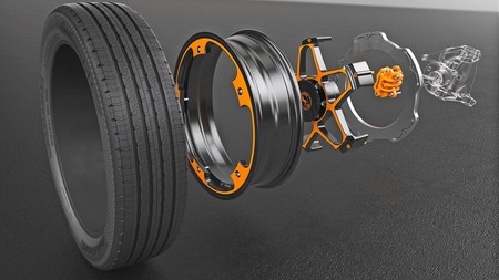 Continental presentó un nuevo concepto de rueda para autos eléctricos