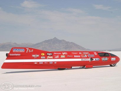 Record mundial de velocidad en moto