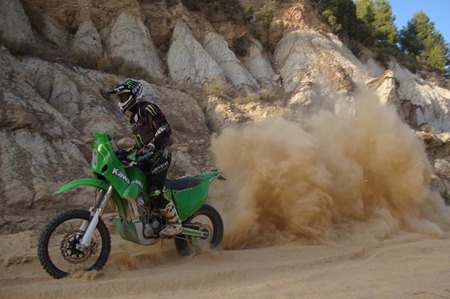 Motorland X-Race 2012 con una moto eléctrica