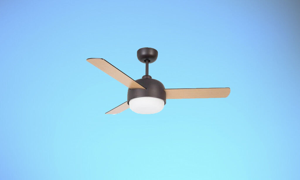 Una buena alternativa a los aires acondicionados es este ventilador de techo de Leroy Merlin: muy silencioso y rebajado más de un 40%