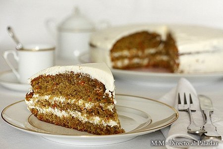 Receta de tarta de zanahoria y queso