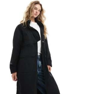 Chaqueta larga negra Roxanne de Barbour International

