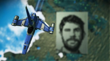 En un planeta de No Man's Sky hay un enorme retrato de Sean Murray que se ve desde el espacio