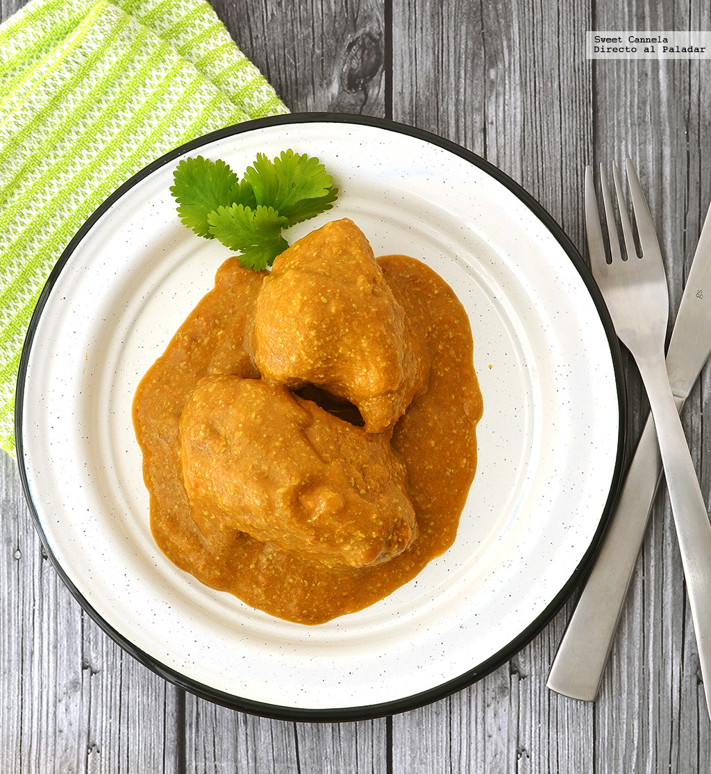 Huaxmole con pollo. Receta