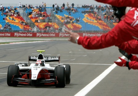 Primera exhibición de Romain Grosjean en la GP2