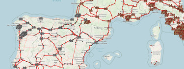 Así se verían las calzadas romanas en Google Maps: muchas sirvieron para hacer las carreteras que utilizamos hoy