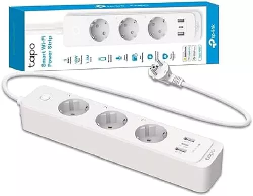 Tapo P300 Regleta inteligente de Wi-Fi con 3 Enchufes y 3 USB