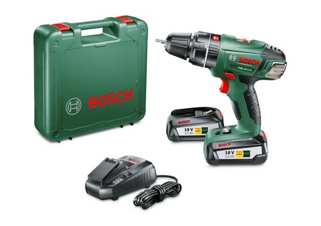 El taladro atornillador Bosch PSB 18V está rebajado a 199,90 euros en Amazon. Incluye dos baterías de litio y maletín