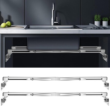 2 Piezas Soportes Para Fregadero Bajo Montaje(71-100 cm)