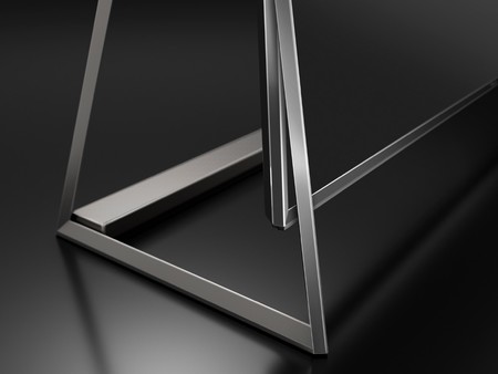 Detalle del pie del televisor