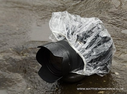 Protección contra la lluvia: un gorro de baño