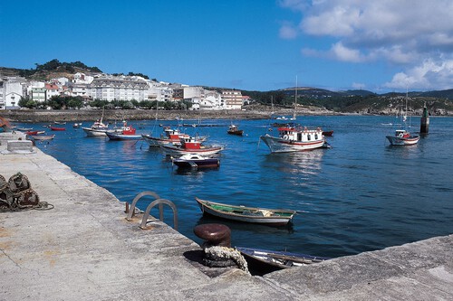 Pueblo Galicia Bonito Desconocido Marinero Tranquilo Escapada