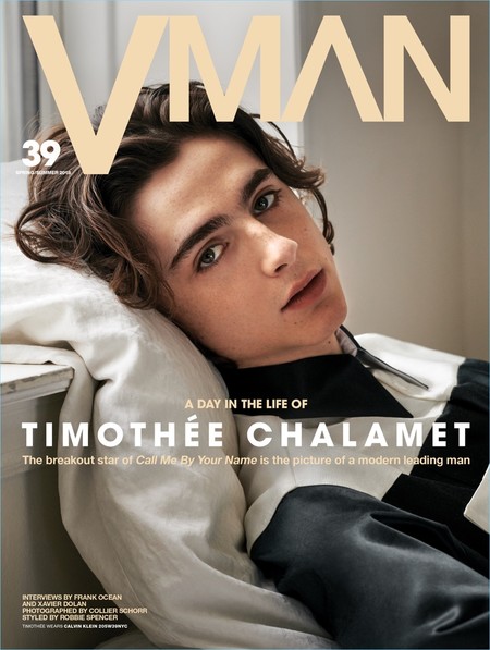 Timothée Chalamet sigue de moda y lo demuestra en la portada de VMAN