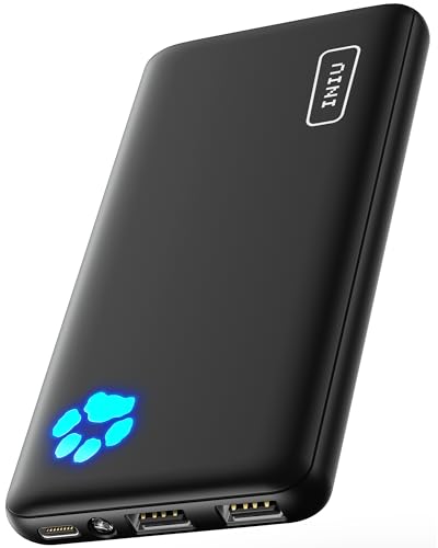 INIU Power Bank, Slimmest USB C Triple 3A de Alta Velocidad