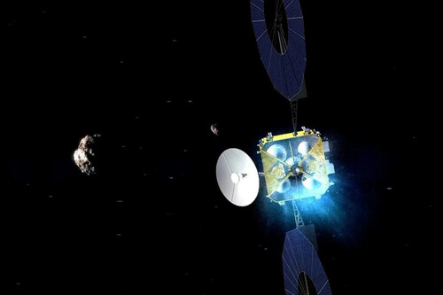 La sonda china Tianwen-2 aproximándose al asteroide Kamo'oalewa