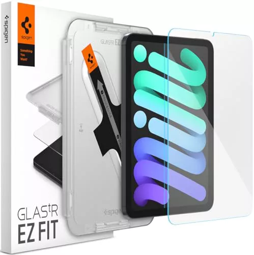 Spigen EZ Fit Protector Pantalla para iPad mini 7 (2024), iPad mini 6 (2021), 8.3 pulgadas, Alta Definicion, Dureza 9H - 1 Unidad