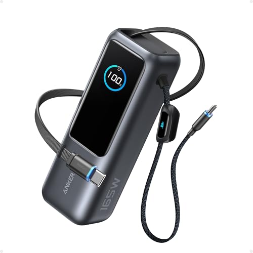 Anker 165W Power Bank para Laptop de 25000 mAh con 3 Puertos USB-C de 100W