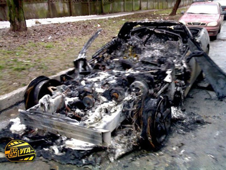 Corvette carbonizado