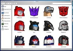 Iconos de los Transformers para Mac OS X