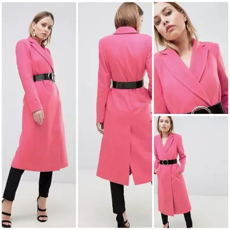 En Asos tienes el abrigo rosa que llenará de color tus looks de invierno por 54,49 euros y envío gratis 