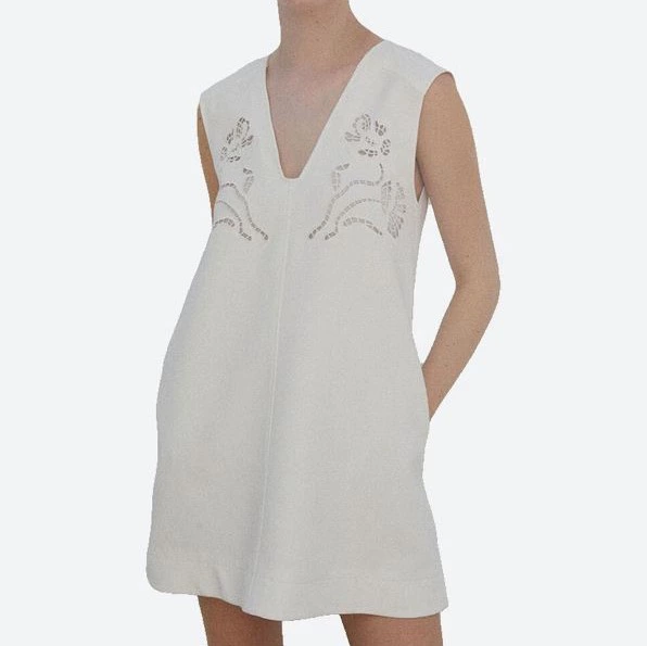 Vestido vuelo bordados
