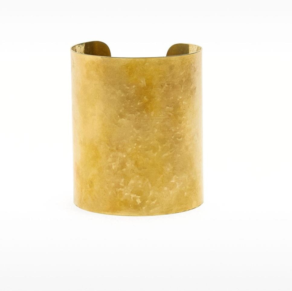 Parfois - Pulsera rígida abierta estilo brazalete en dorado.
