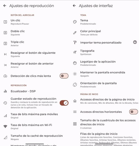 Configuracion Symfonium