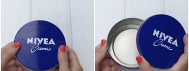 Nunca se me hubiera ocurrido reutilizar las latas de Nivea vacías para hacer organizadores de cocina: quedan preciosos