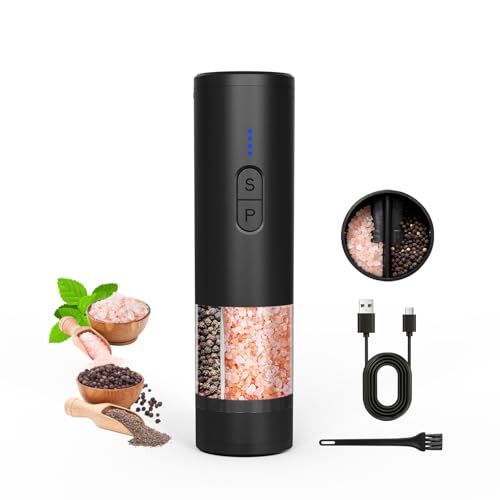 AMOSA - Molinillo electrico 2 en 1 para sal y pimienta