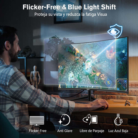 Monitor Gamer VEDD Curvo 27 pulgadas 100 hz