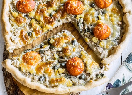 Tarta de atún. Receta saludable y sencilla