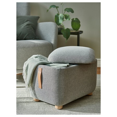 Oskarshamn Reposapies Con Almacenaje Tibbleby Beis Gris 1173933 Ph190302 S5