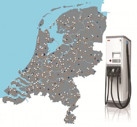 Puntos de recarga rápida previstos en Holanda