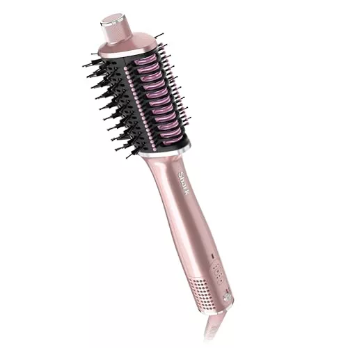 Cepillo térmico con efecto brillo Shark Glossi (rosa) HT302EUPK
placas de cerámica, voluminizador, sin encrespamiento, Brillo 24h, todo tipo de cabello